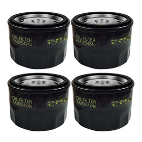 TidiRob AM125424 oil filter close-up showing durable build and strong filtration.