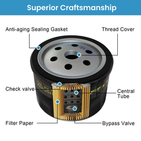 TidiRob AM125424 filter demonstrates rugged construction for long-lasting engine protection.