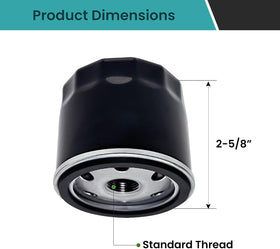 TidiRob enhanced-dirt-trapping 27 micron filtration for cleaner oil.