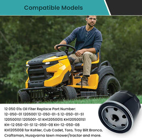 TidiRob Kohler 12-050-01-S filter compatible with XT1 engines for easy service.