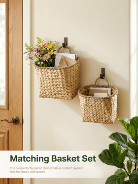 Tidita wall basket iron frame detail adds durable support and shape.