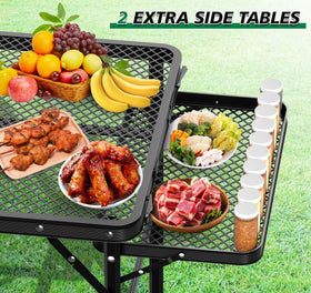 Tidolo grill table with sturdy hex leg design for stable outdoor use