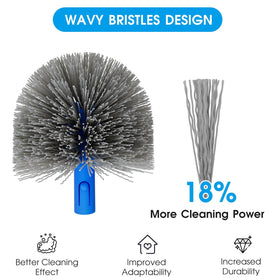 TidyMister 1.25-inch pole compatibility for extended reach during scrubbing.