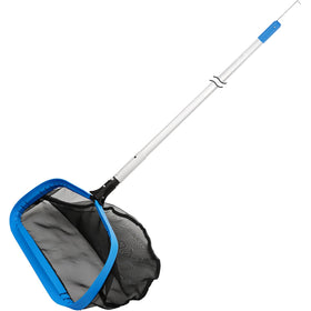 TidyMister 17.5'' self-repair pool net with nylon mesh for efficient debris pickup.