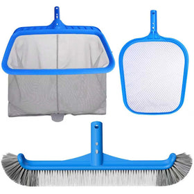 TidyMister 18-inch deep grab pool net captures leaves in one pass
