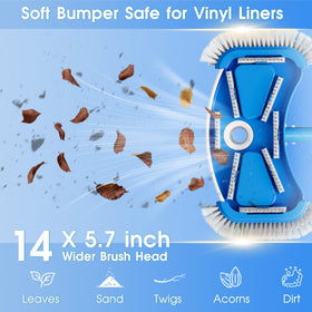 TidyMister soft-bumper protects the liner during gentle cleaning.