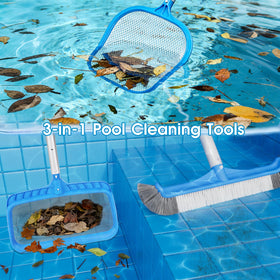 TidyMister 9-inch ultra fine mesh skimmer net traps fine debris