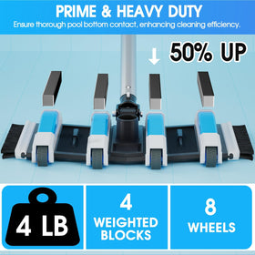 TidyMister direction-control handle enables one-handed steering for efficient cleaning.