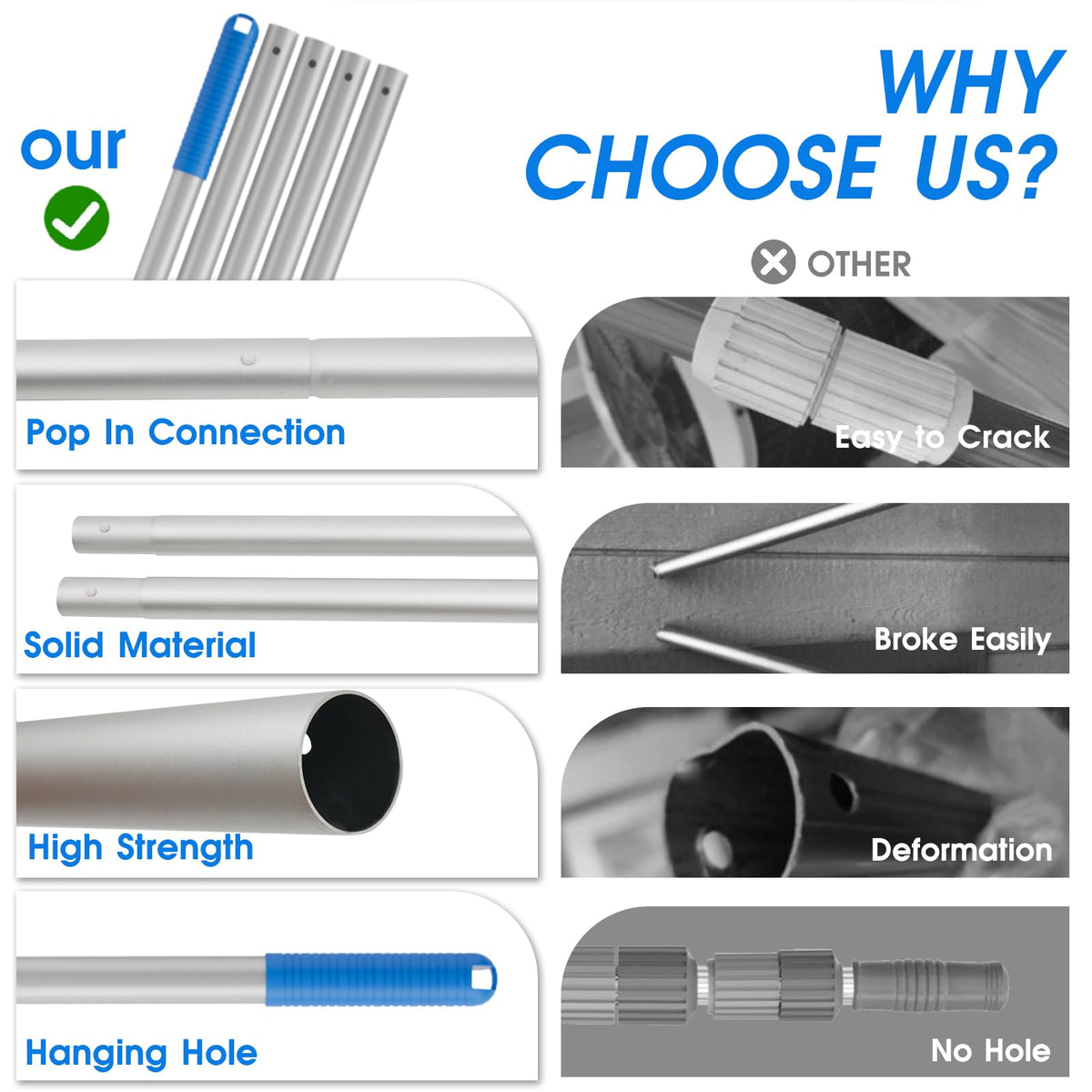 TidyMister durable plastic net frame ensures lasting performance