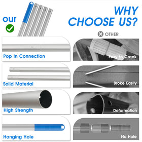 TidyMister durable plastic net frame ensures lasting performance