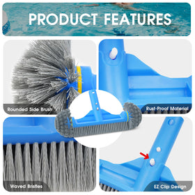 TidyMister fine-mesh skimmer net captures pollen and debris