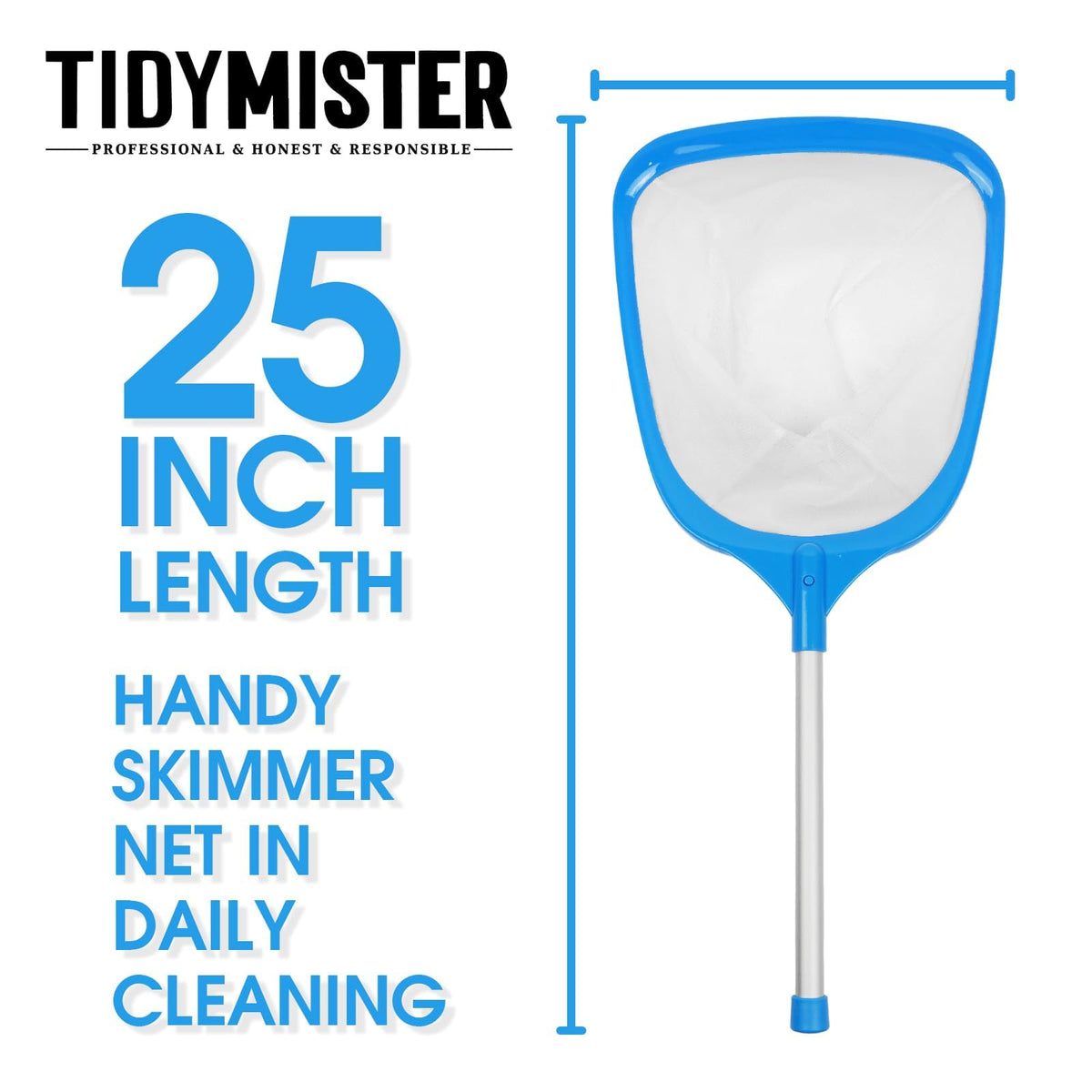 TidyMister handy-leaf-skimmer simplifies quick surface cleanup