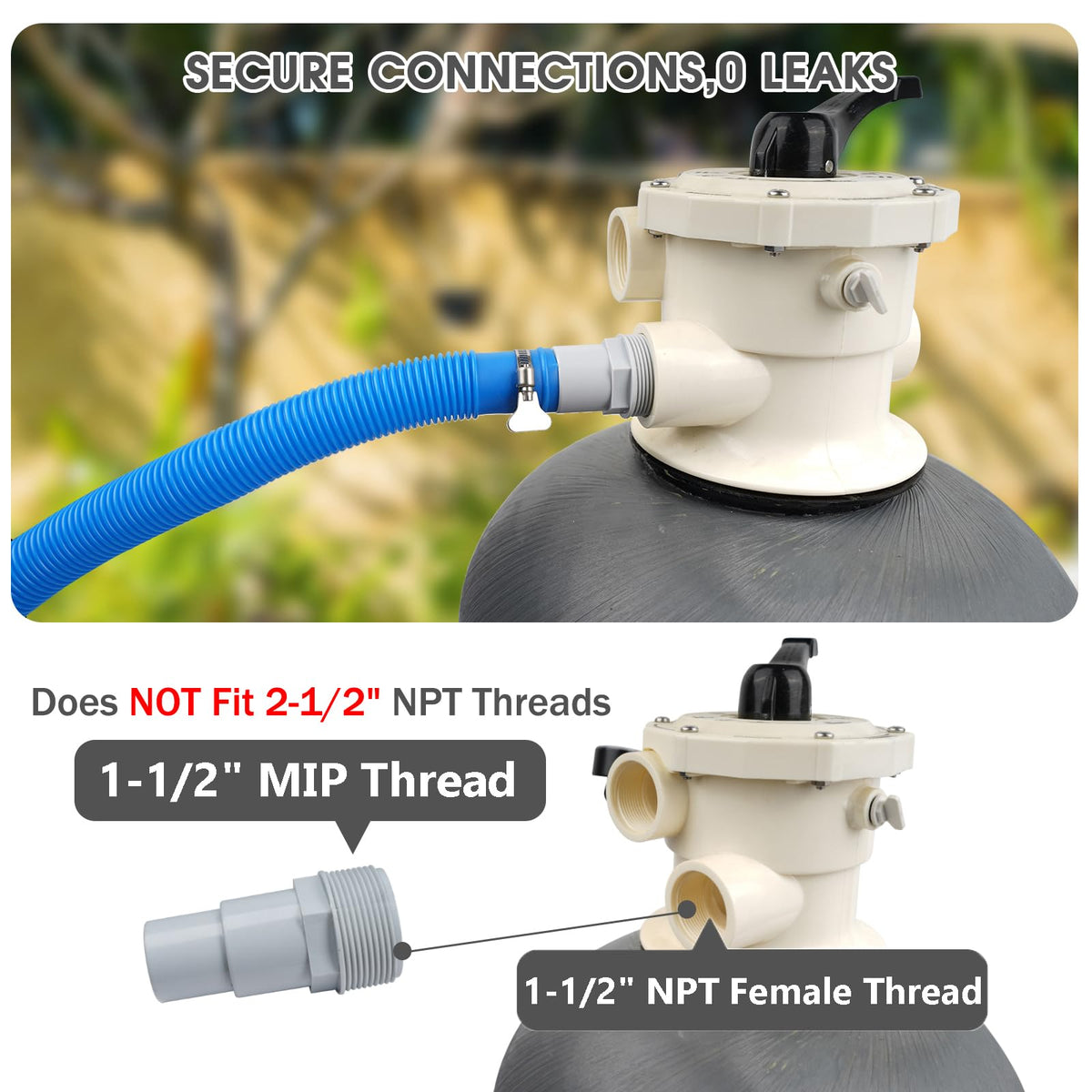 Tidymister Hayward-compatible connector enabling seamless equipment compatibility.