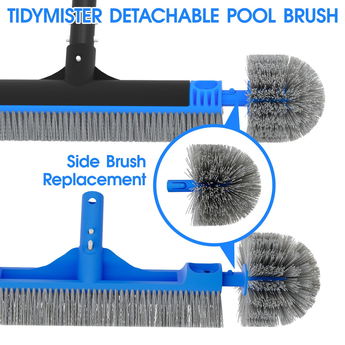 TidyMister Original Series small round brush for compact, precise scrubbing.