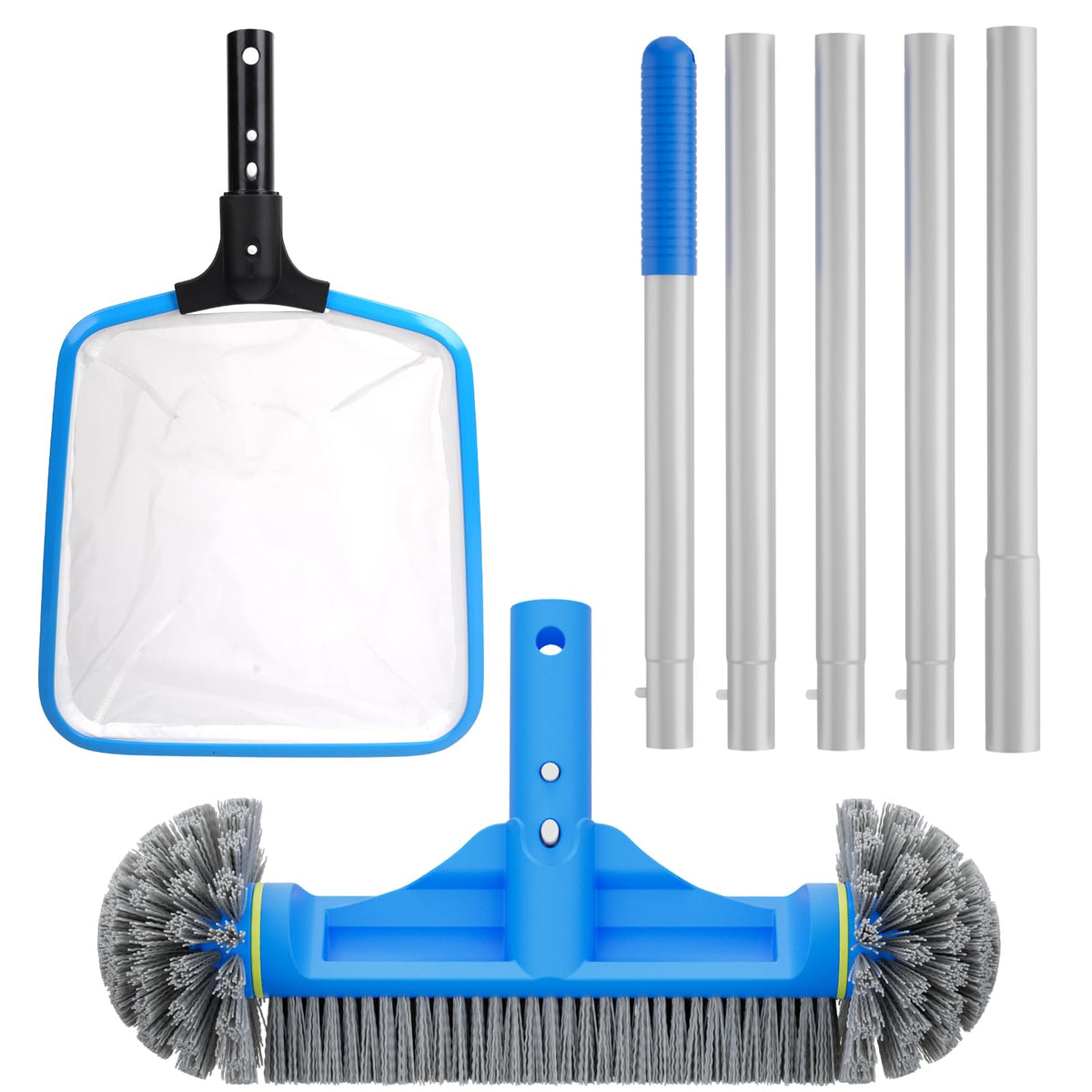 TidyMister round-edge pool brush for tight corners easy scrubbing