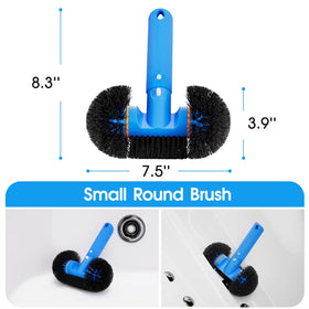 Tidymister scrub glove cleans waterline with precise hand-controlled action