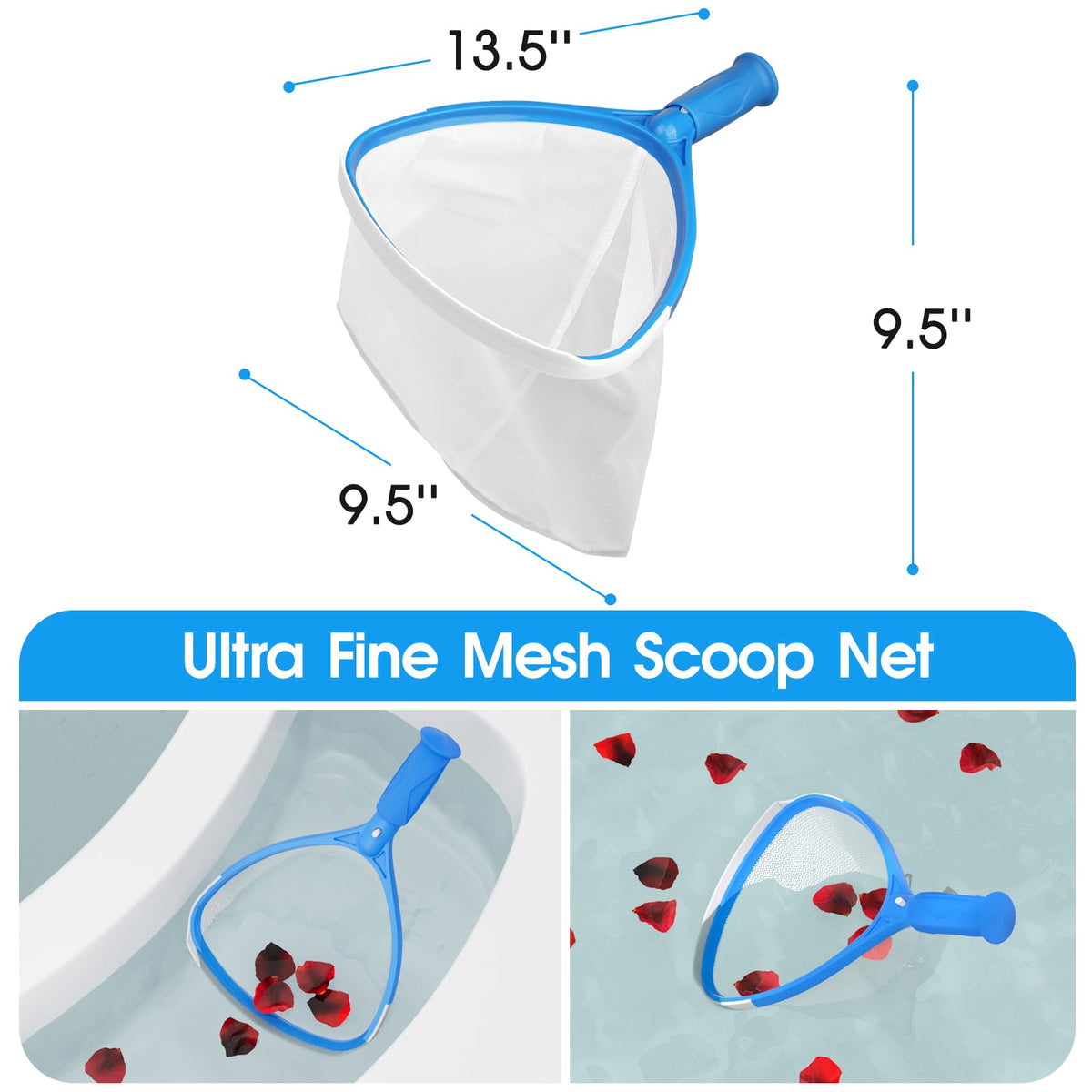 Tidymister two-foot pole extends reach to bottom for thorough cleaning