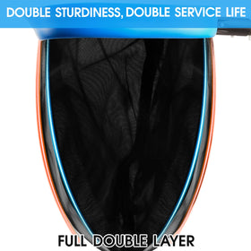 TidyMister pool net rake inner fine mesh captures small leaves and bugs efficiently