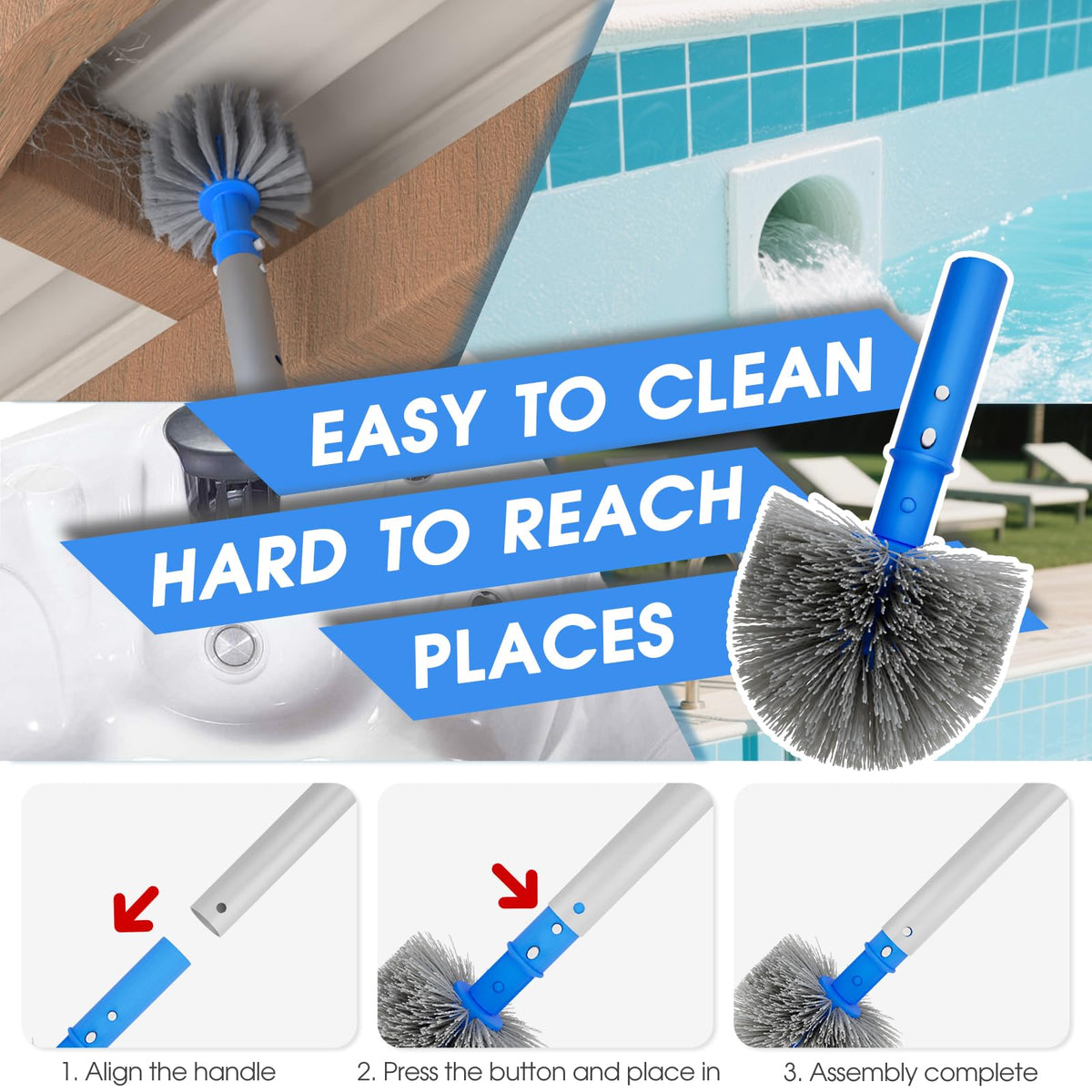 Tidymister vacuum head with wheels enables smooth, one-handed maneuvering