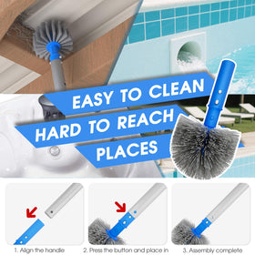 Tidymister vacuum head with wheels enables smooth, one-handed maneuvering
