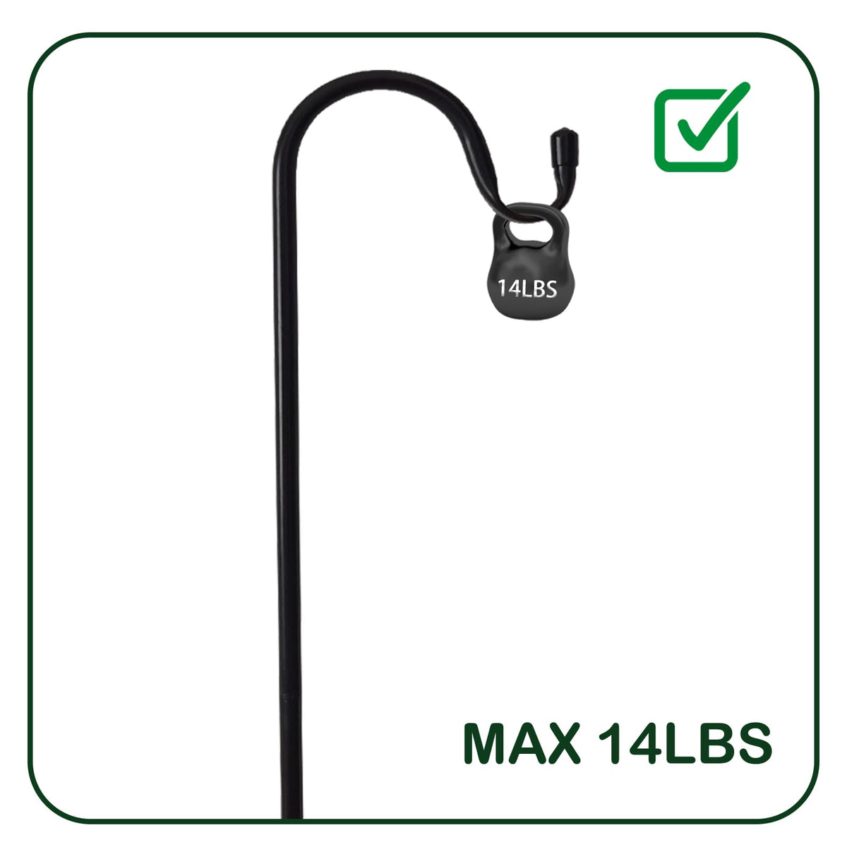 TIEBOLA bird feeder pole alternative with sturdy base for steady feeding stations.