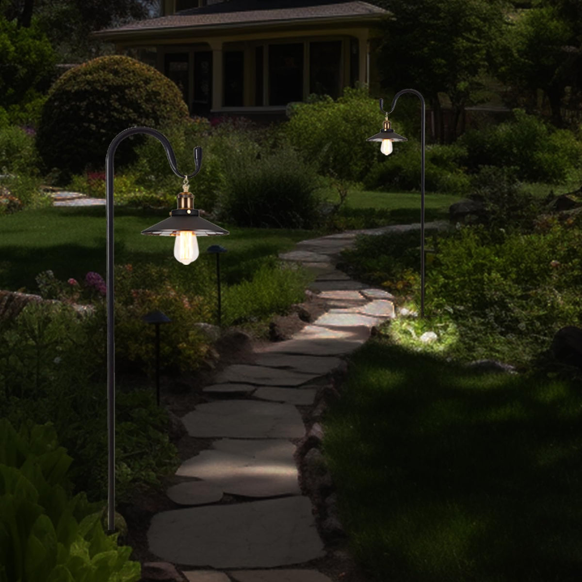 TIEBOLA lantern hanger for outdoor decor, elevates evening illumination.