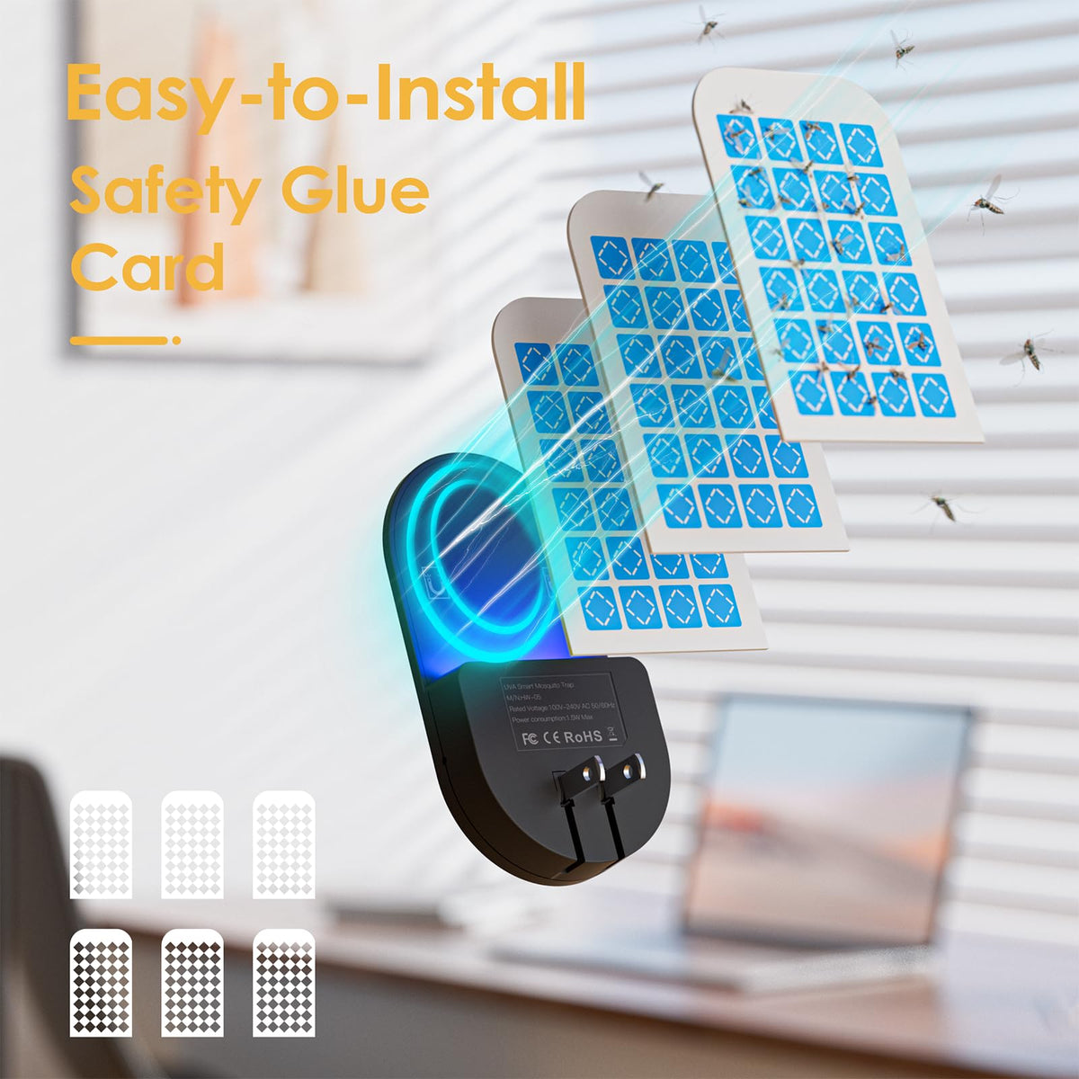 TIENBE Flying Insect Trap night-light mode provides soft illumination overnight