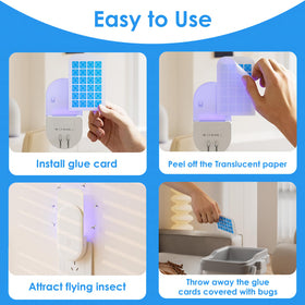 TIENBE glue card being inserted into the indoor fly trap.