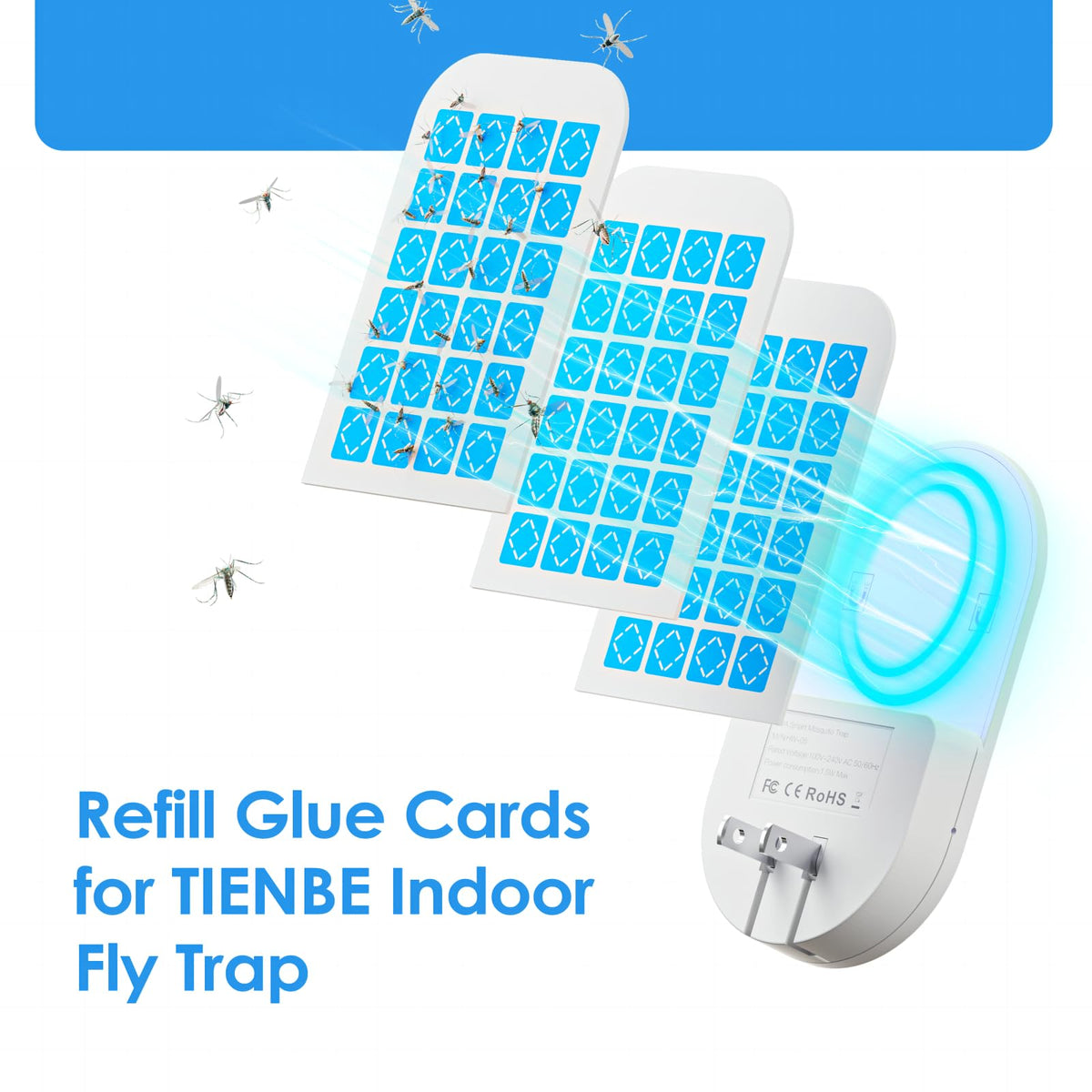 TIENBE glue card packaging showing the 12-card refill set.