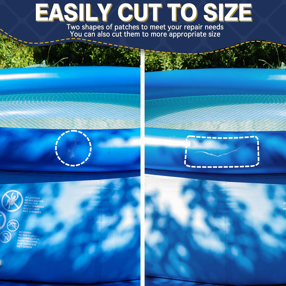 Tiepetly patch compatible with TPU EVA PVC for versatile repairs