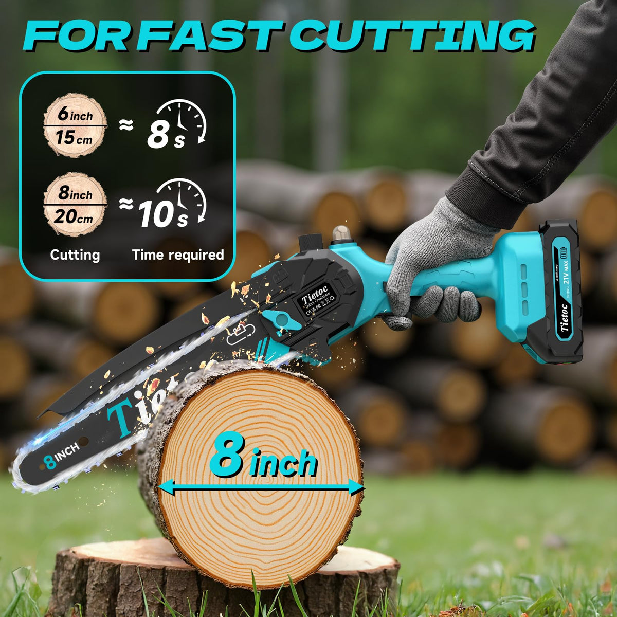 Tietoc ergonomic handle improves grip and control during cutting