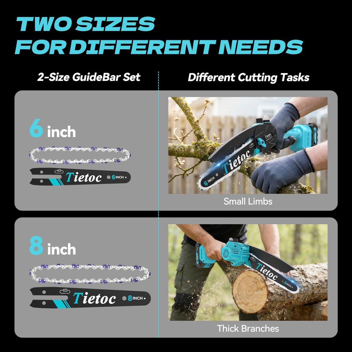 Tietoc lightweight design reduces fatigue during extended pruning sessions