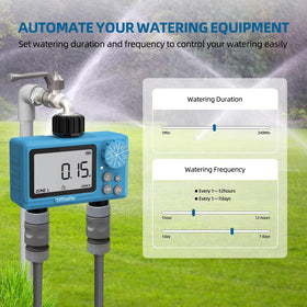 Tiffcofio Sprinkler Timer Outdoor garden use with automatic scheduling for greener plants