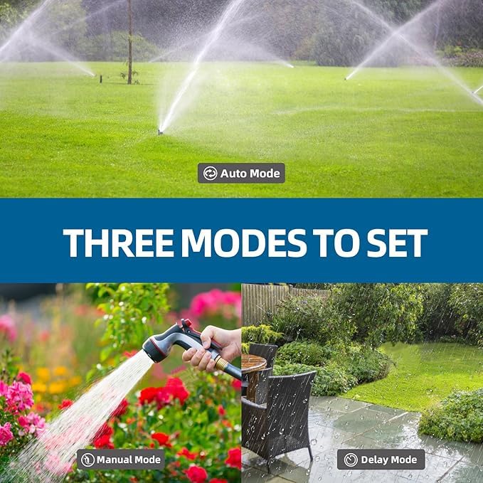 Two-outlet timer kit in a 2-pack bundle for flexible irrigation setup.