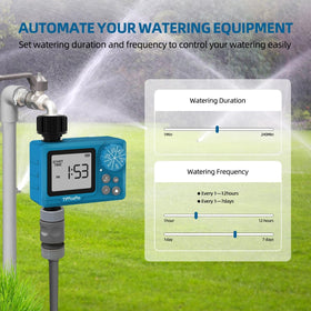 Tiffcofio weatherproof timer with robust housing for all weather conditions