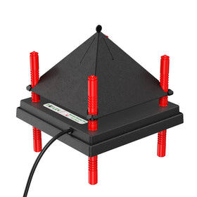 Tiflev chick brooder plate with anti-stand cone provides safe downward heat for small flocks.