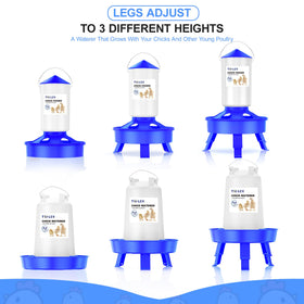 Tiflev semi-transparent base shows feed and water levels at a glance