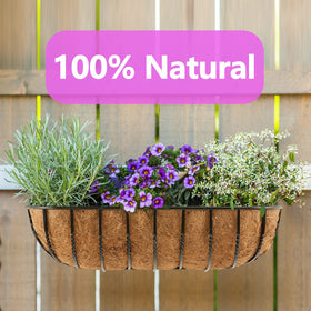 Neutral pH coco liner helps maintain a healthy growing environment