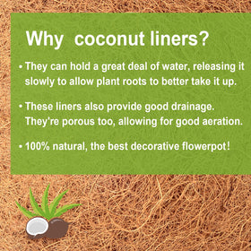 Outdoor pot with liner demonstrates breathability and balanced moisture for plants