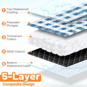 TigeJoy durable diamond-stitch blanket maintains shape over time