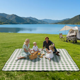 Folded TigeJoy blanket with Velcro strap for easy, compact carry