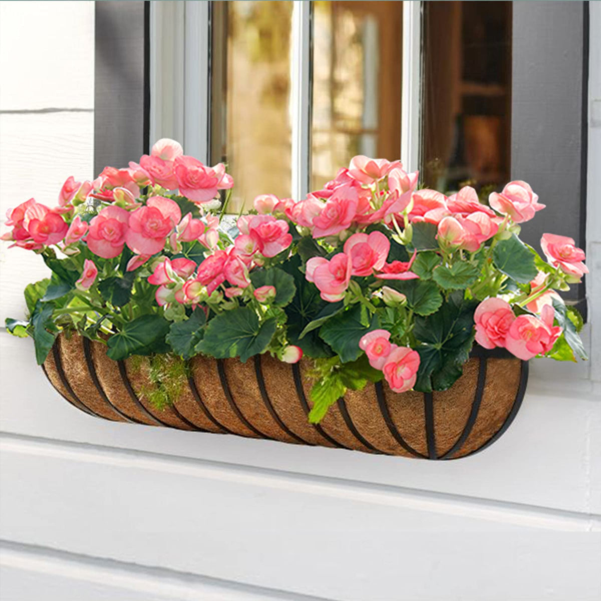 Rustic natural liner complements indoor and outdoor spaces in a garden