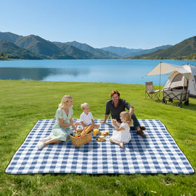 TigeJoy picnic blanket with waterproof base shields damp ground