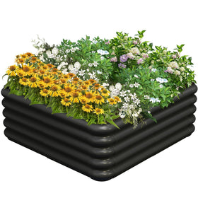 Tigerden 3x3x1ft raised garden bed assembly for easy outdoor setup and garden flexibility.
