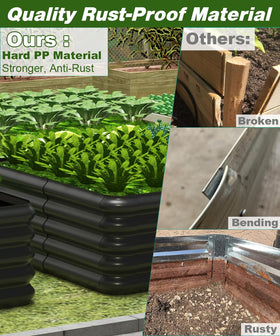 Tigerden flexible sizes enable DIY layouts for patio, balcony, and garden spaces.