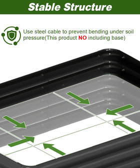 Tigerden open base design improves drainage and aeration for healthier plant roots.