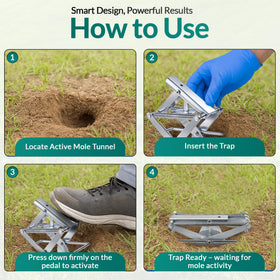 TIGERSWAG trap with pedal activation for underground setting.