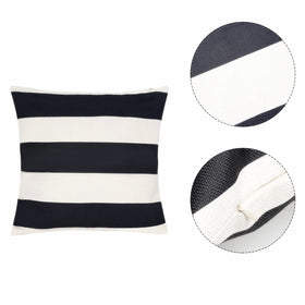 Tiggell four-pack striped pillow covers with hidden zipper for easy installation