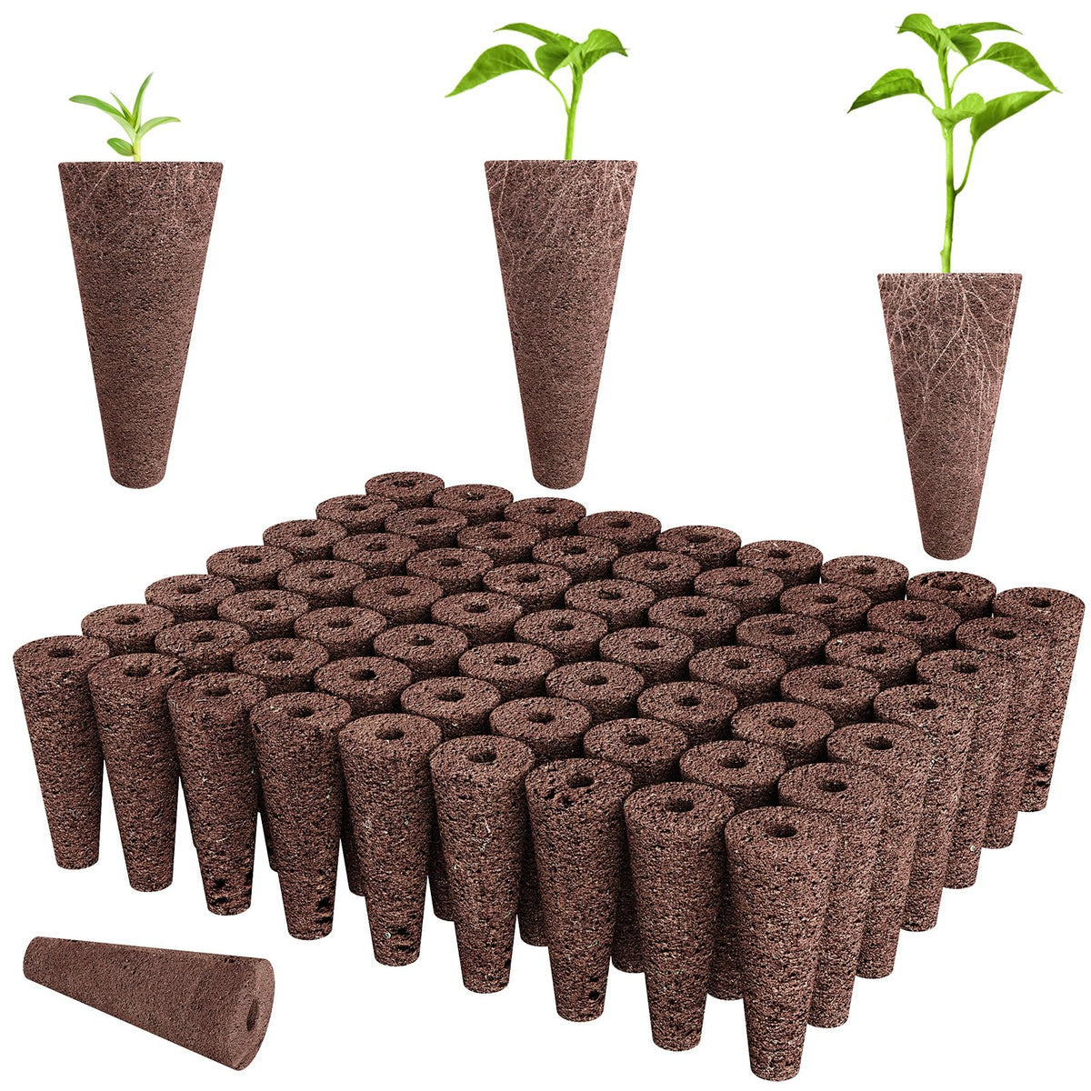 Tigvio 50-piece hydroponic pods kit in-use for compact indoor gardening