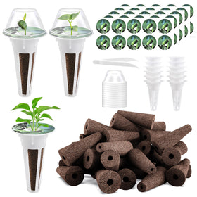 Tigvio 66pcs hydroponic seed pod kit overview with versatile components for budding indoor gardens.